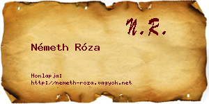 Németh Róza névjegykártya